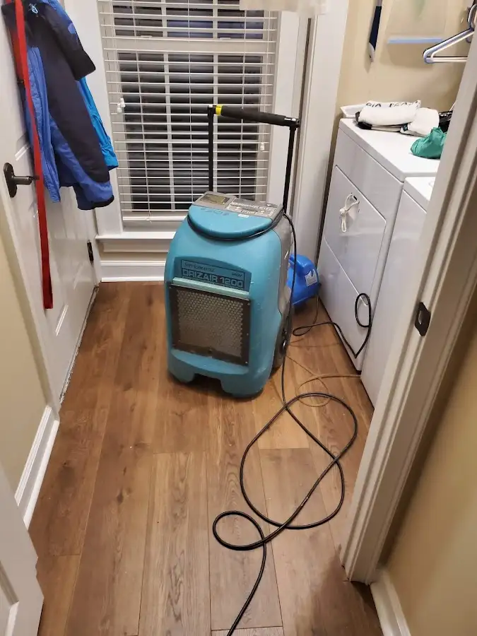Commercial dehumidifier deployed for Flood Damage Cleanup in Abingdon