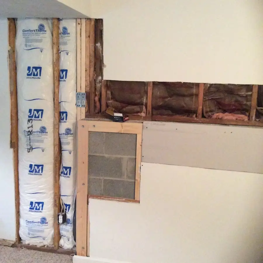 Wall insulation replacement during Structural Drying in Abingdon